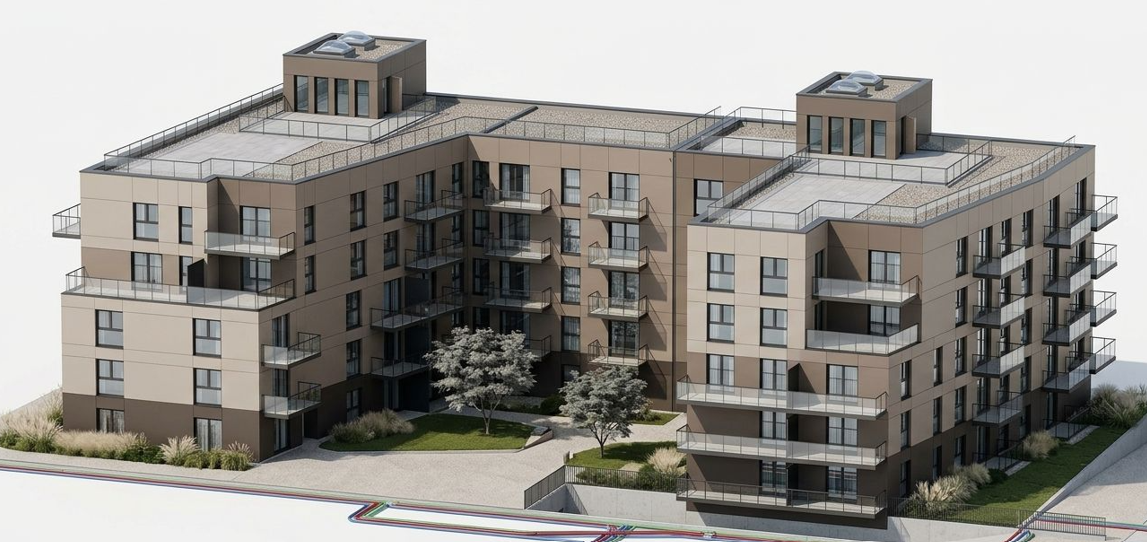 Budynek wielorodzinny, Dąbrowa Górnicza — widok 2